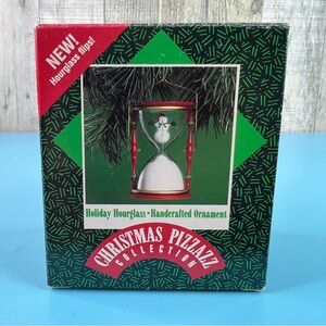 Hallmark Keepsake Ornament Christmas Pizzazz Collection Holiday Hourglass 1987